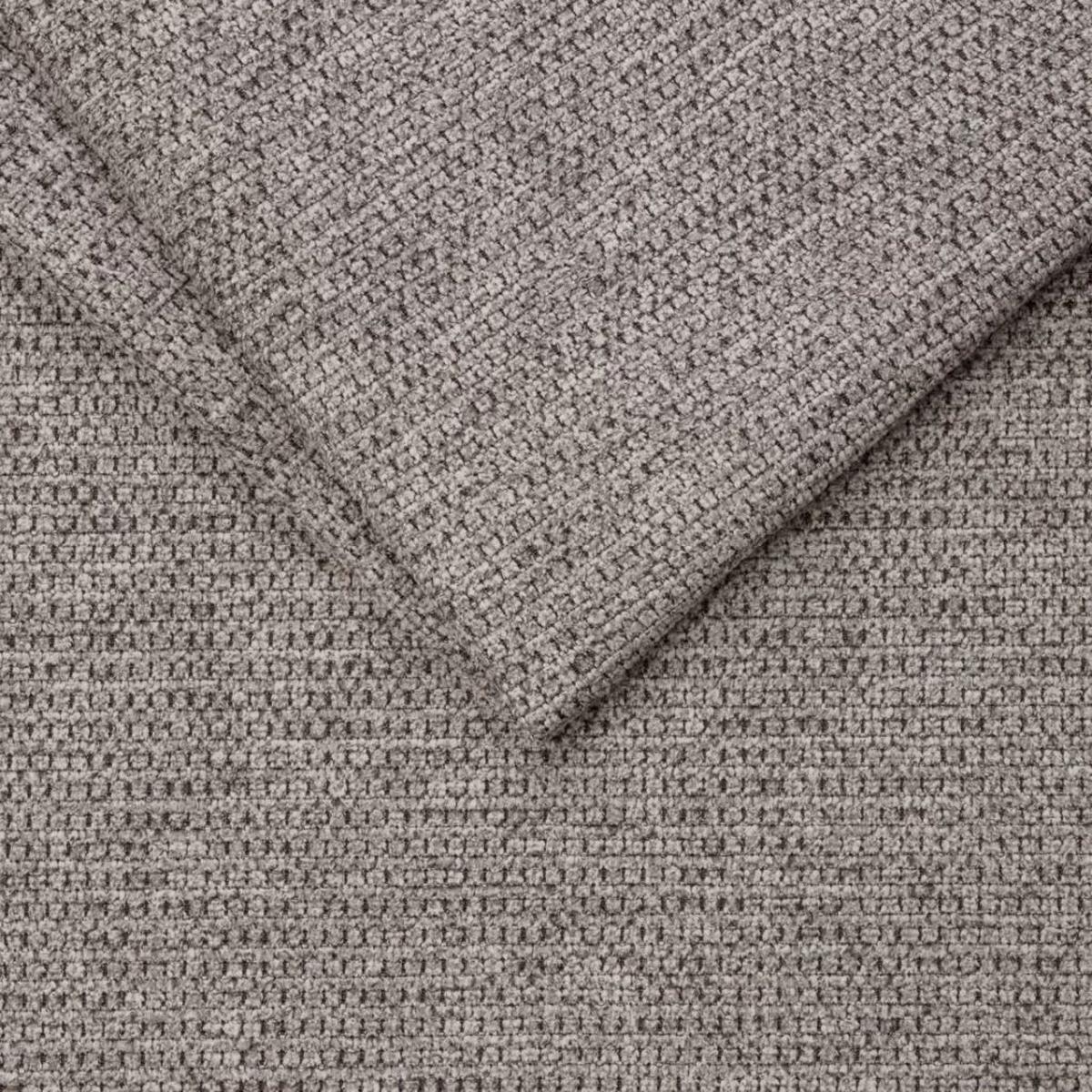 Rohová sedačka HANNA, obojstranná, sivohnedá - čierna/chrómová, Design, kompozitné drevo/textil (327/213cm) - P & B