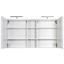 Spiegelschrank Mailand 120 cm Weiß - Weiß, MODERN, Holzwerkstoff (120/66/20cm)