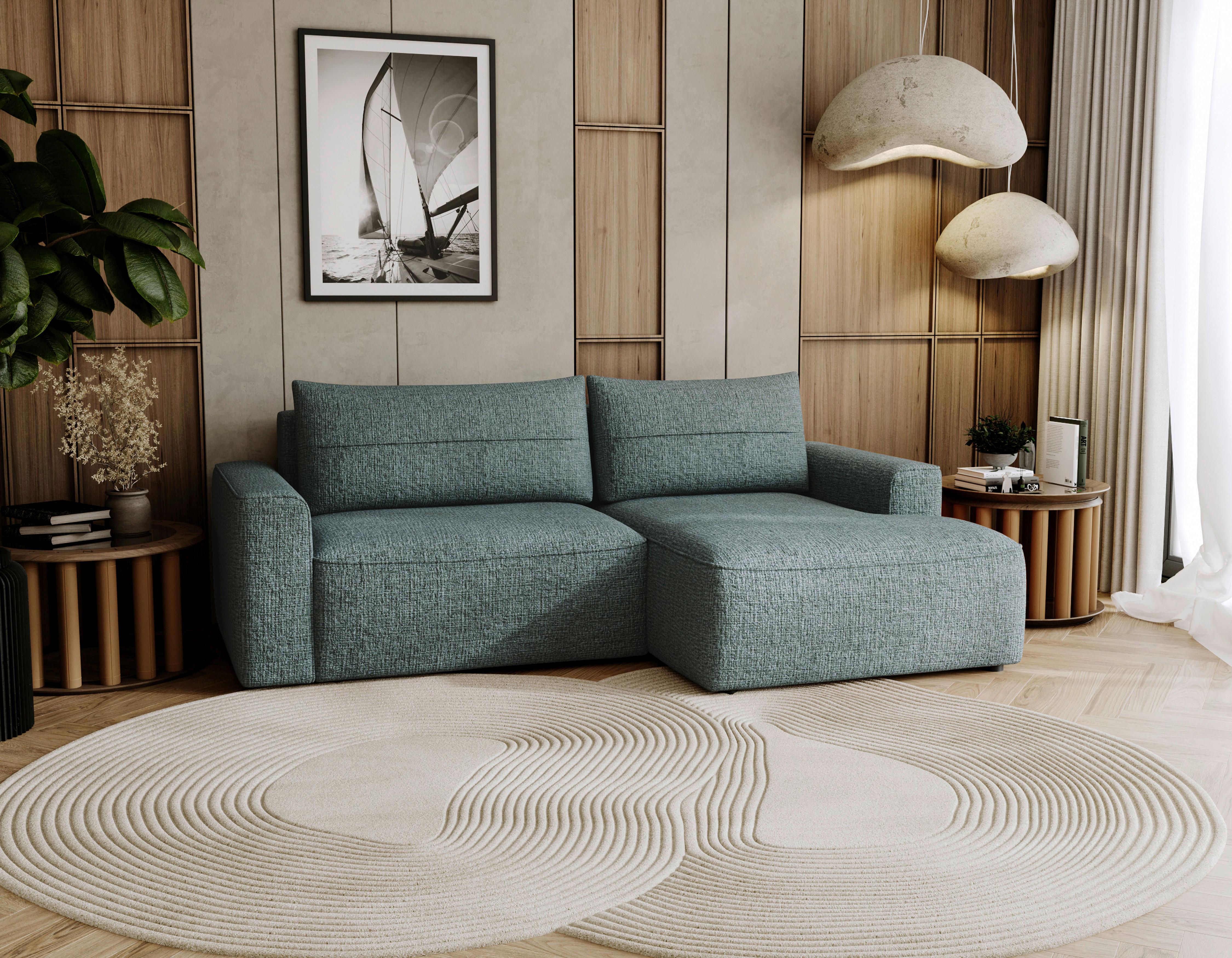 Lullo Grün S: 233x144 Cm - Schwarz/Grün, Design, Textil (233/144cm) - Livetastic