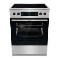 Herd Gecs6c70xpa - Edelstahlfarben/Schwarz, Trend, Glas/Metall (60/85/60cm) - Gorenje