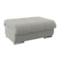 Hocker Multi grau, B: 100cm - Chromfarben/Grau, MODERN, Textil (100/43/80cm) - Luca Bessoni