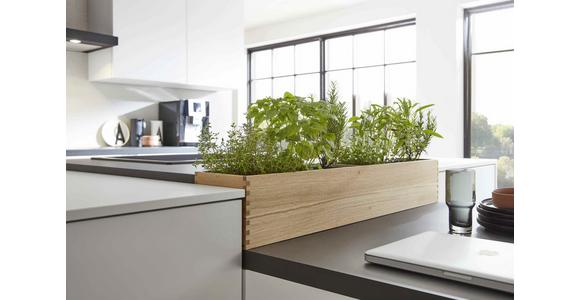 Einbauküche Eastbourne Frei Planbar mit Griffleiste Küche - Weiß, MODERN, Holzwerkstoff - Vertico