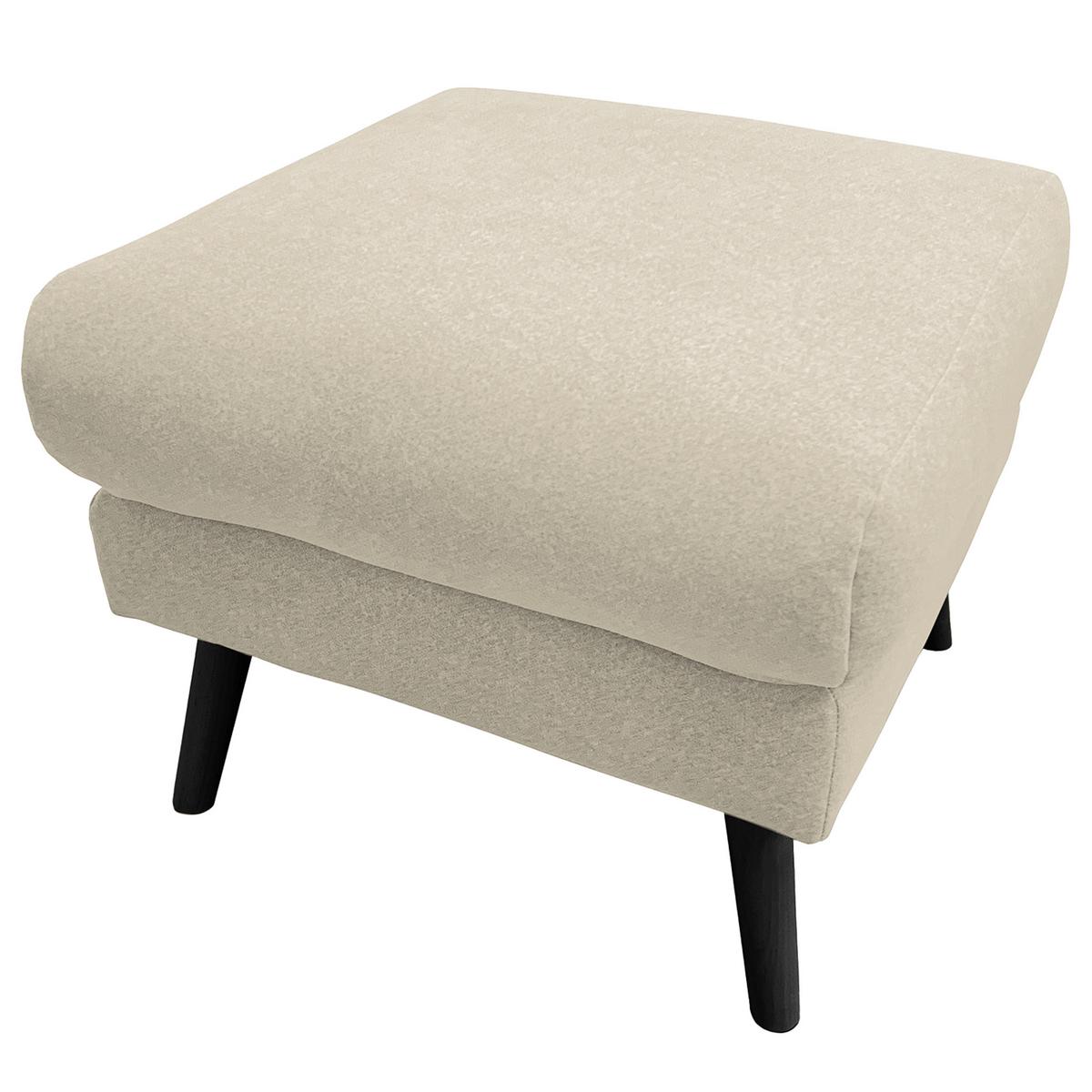 Hocker Tromso Creme B: 61 cm - Creme/Schwarz, Design, Textil (61/49/65cm) - Livetastic