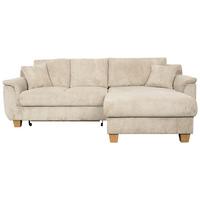 Ecksofa mit Schlaffunktion Alex + Bettkasten Beige 246x88 cm - Beige/Naturfarben, MODERN, Textil (246/156cm)