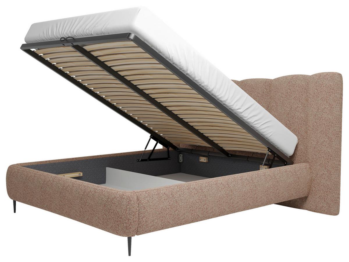 Polsterbett Nook 160x200 cm Rosa - Rosa, MODERN, Holz/Holzwerkstoff (160/200cm) - MID.YOU