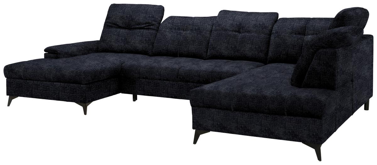 Rohová sedačka U SIERRA, pravá, antracitová INFINITY - antracitová, Moderní, kov/textil (181/364/230cm) - Mömax