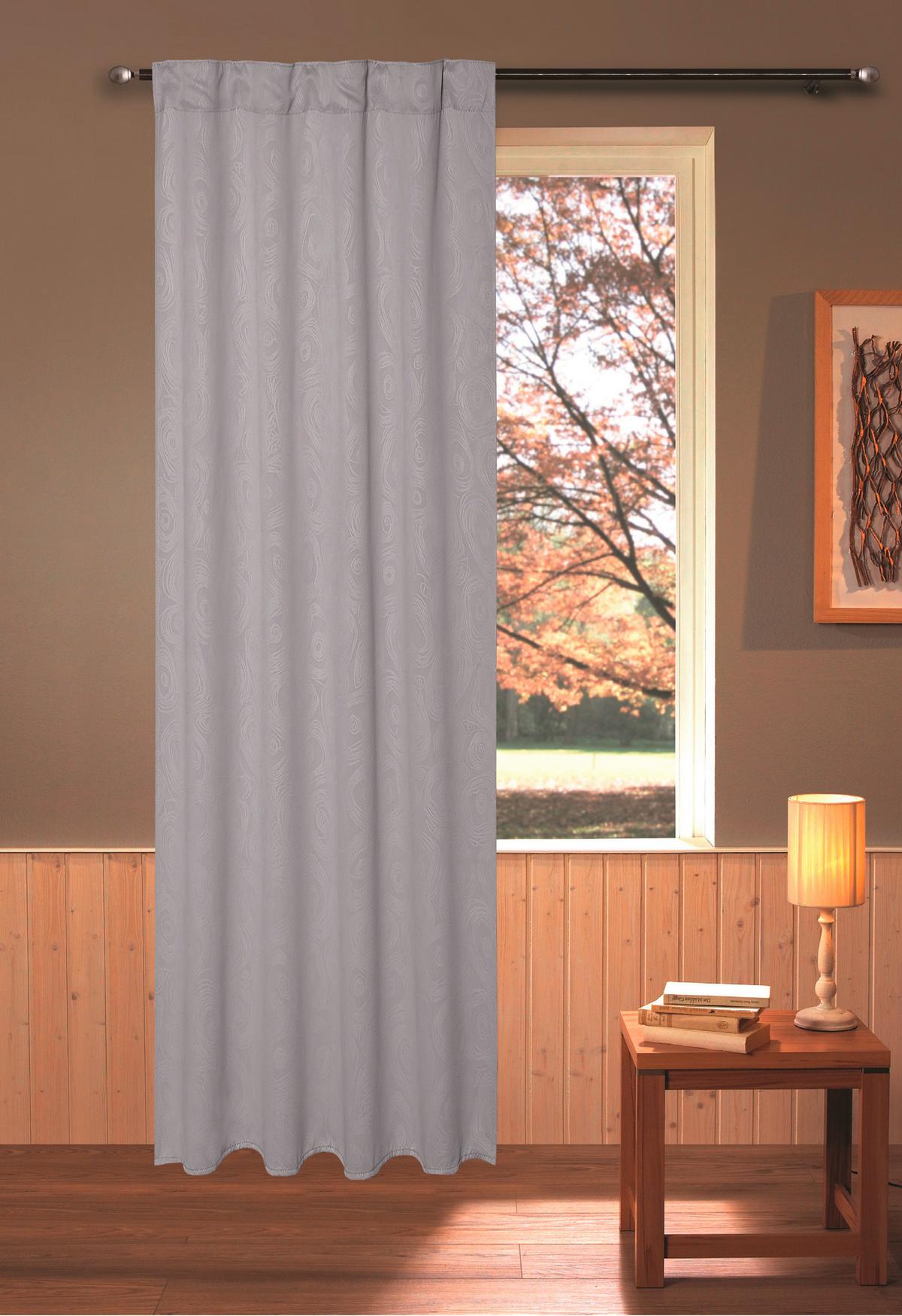 Verdunkelungsvorhang Romana - Grau, ROMANTIK / LANDHAUS, Textil (135/245cm) - James Wood