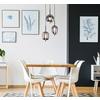 Hängeleuchte Blacky H: 120 cm 3-Flammig, mit Rauchglas - Schwarz, Design, Glas/Metall (46/120cm) - Globo