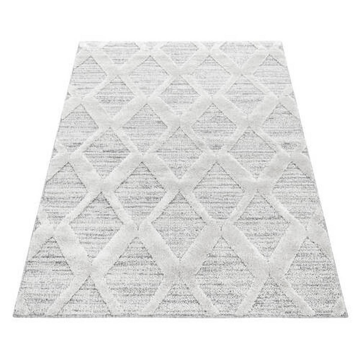 Webteppich Grau Pisa 200x290 cm - Grau, KONVENTIONELL, Textil (200/290cm)