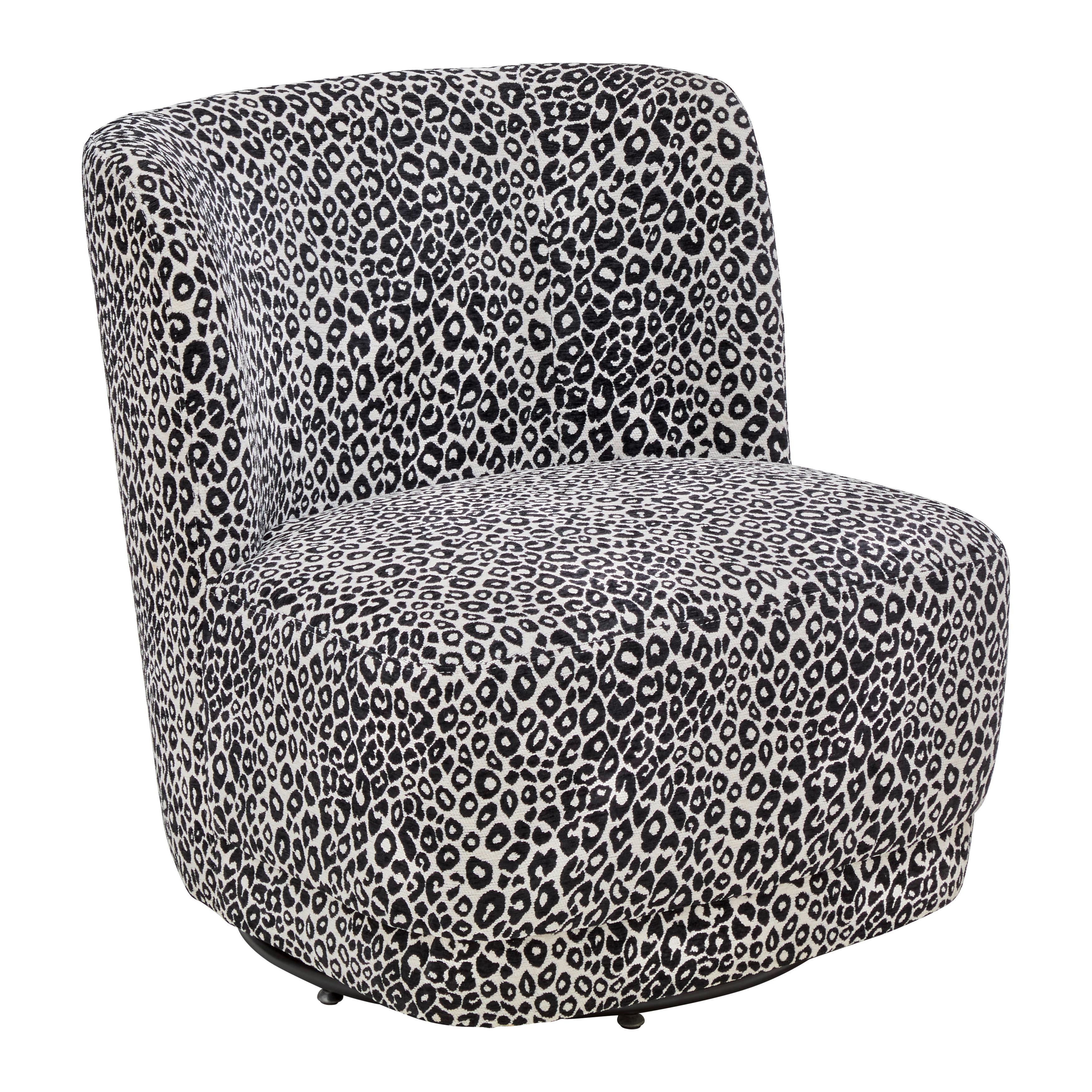 Designové křeslo BACA, černo-bílá žin., max. 140 kg - bílá/černá, Lifestyle, kov/dřevo (66/75/72cm) - Mömax