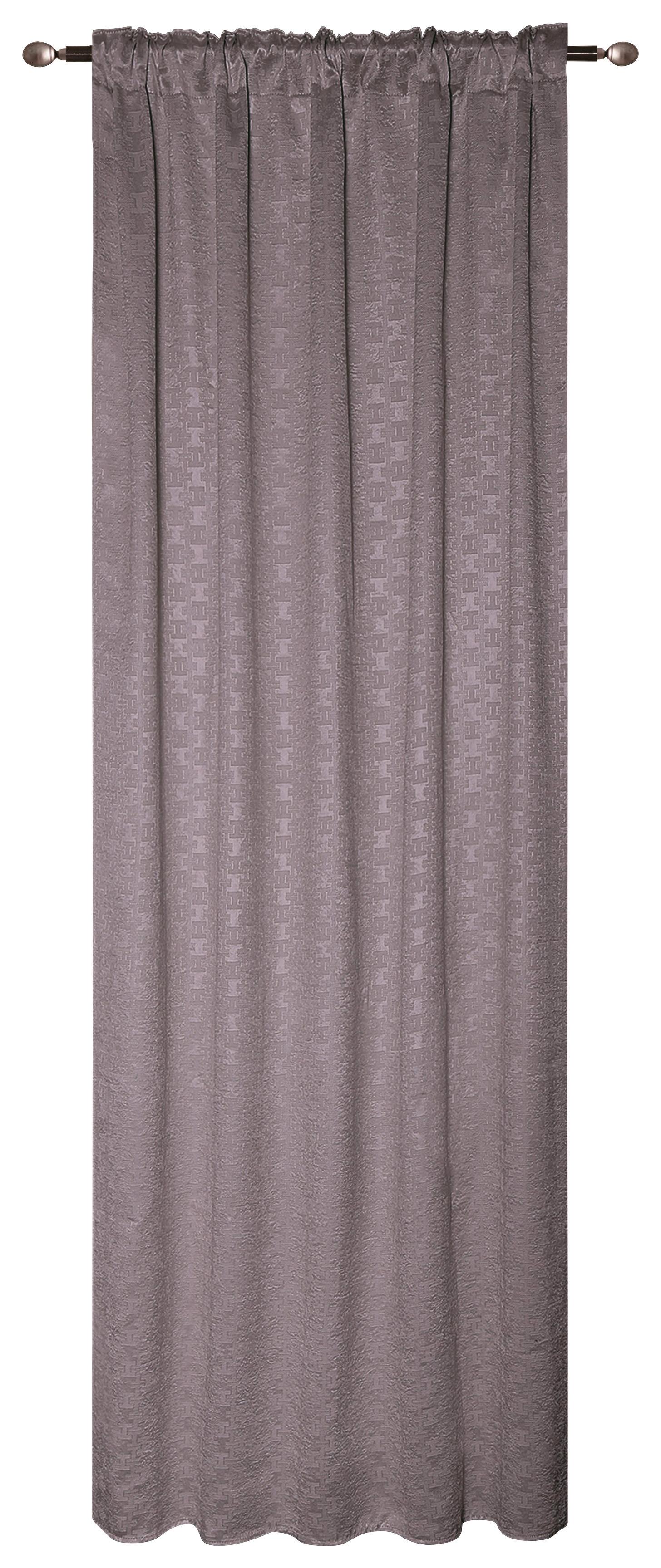 Sötétítőfüggöny Heike Kb. 135/245cm - antracit, Romantik / Landhaus, textil (135/245cm) - James Wood