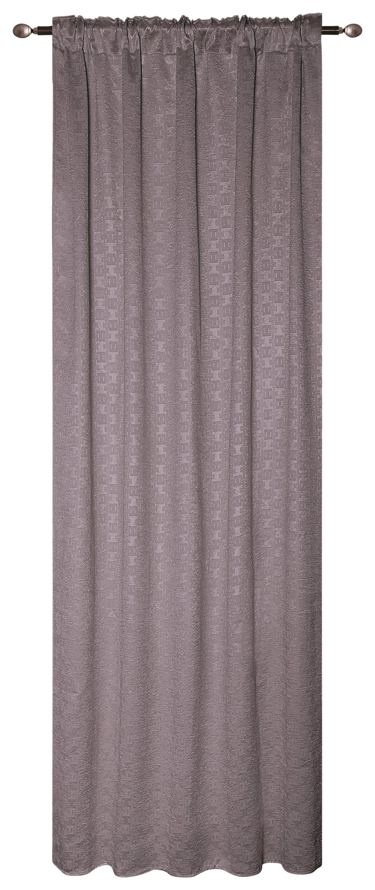 Verdunkelungsvorhang Heike - Anthrazit, ROMANTIK / LANDHAUS, Textil (135/245cm) - James Wood