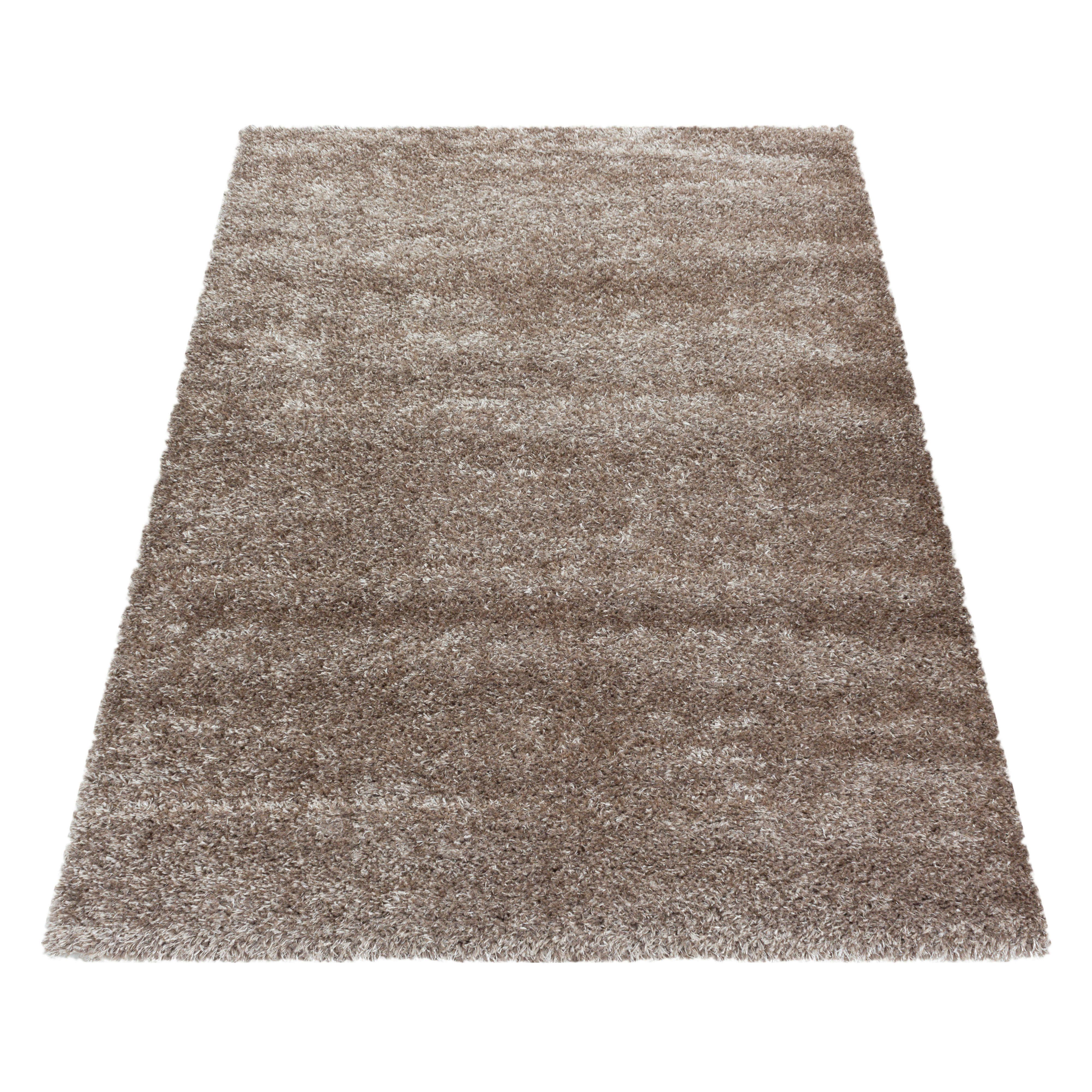 Koberec s vysokým vlasem BRILLIANT 120x170cm - šedohnědá, Basics, textil (120/170cm) - Novel