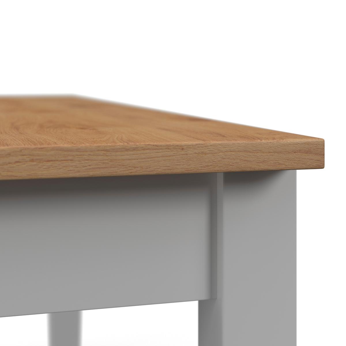 Jídelní stůl CAMDEN CAMDEN 140x90 - bílá/barvy borovice, Moderní, dřevo/kompozitní dřevo (140/79/90cm) - Bessagi Home