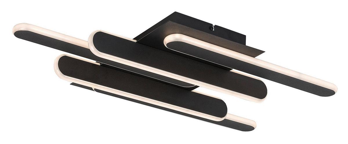 STROPNÍ LED SVÍTIDLO SINDRI - bílá/černá, Design, kov/plast (61/36cm)