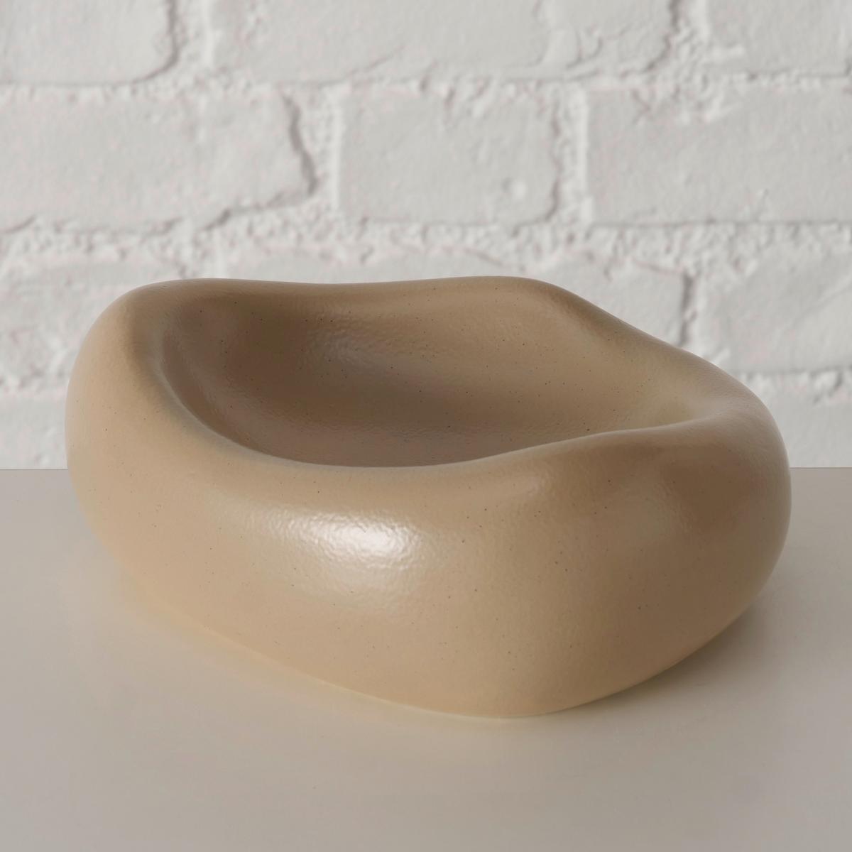 Dekorační miska LAMAO II - světle hnědá, Design, keramika (20,5/16,5/8cm) - Mömax