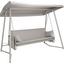 Hollywoodschaukel mit Sonnendach Modena, klappbar - Hellgrau, MODERN, Kunststoff/Metall (249/185/139cm) - Ombra