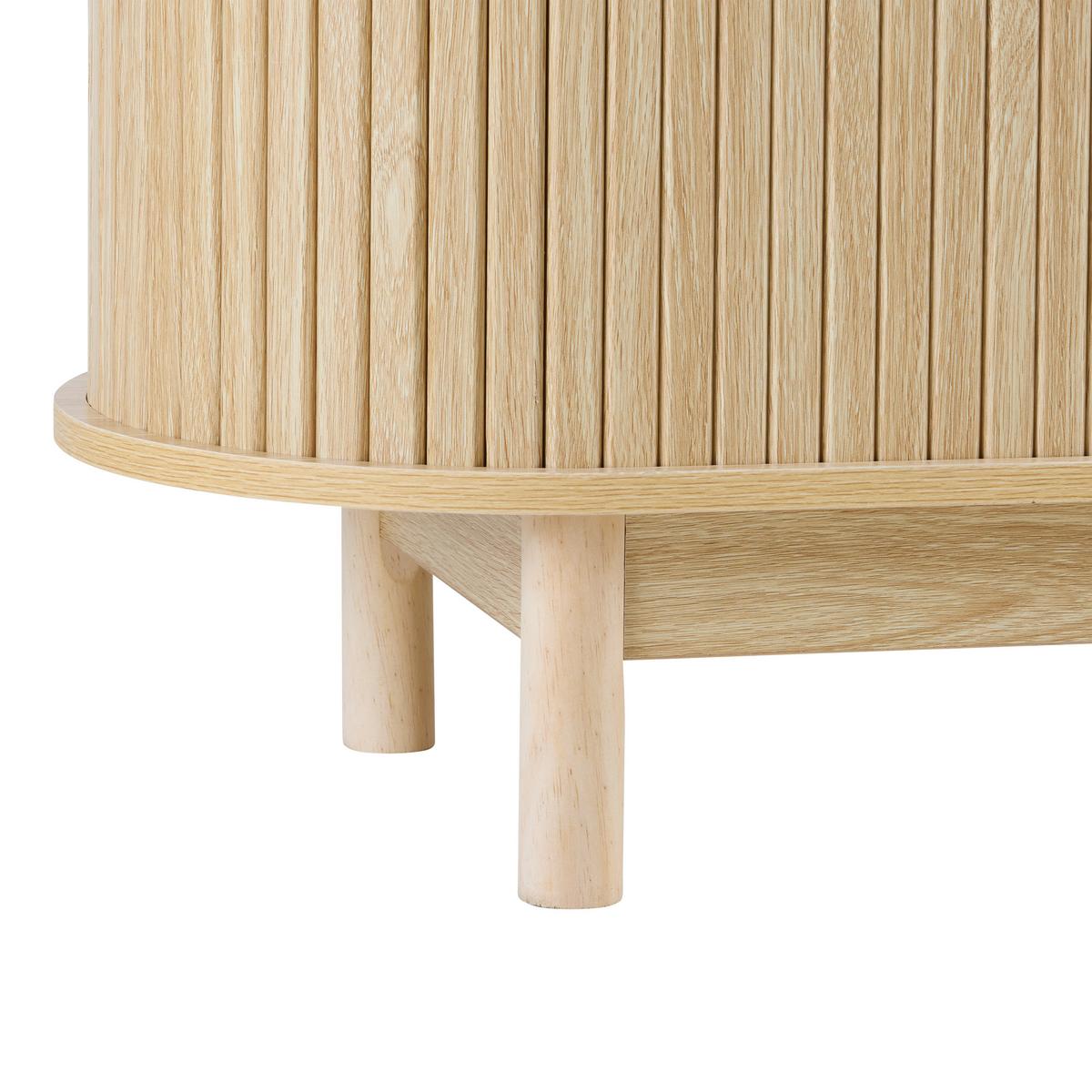 REGÁL SKANDY -EXKLUSIV- - prírodná farba, Modern, drevo/kompozitné drevo (100/156/35cm) - Mömax