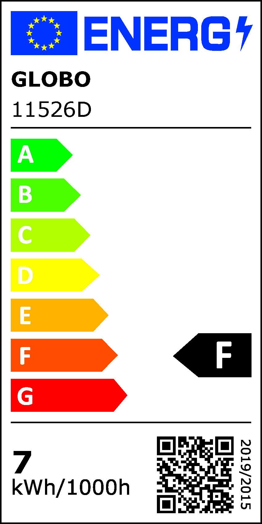 LED žárovka 11526D, E27, 7 Watt - kov/sklo (9,5/14cm) - Modern Living