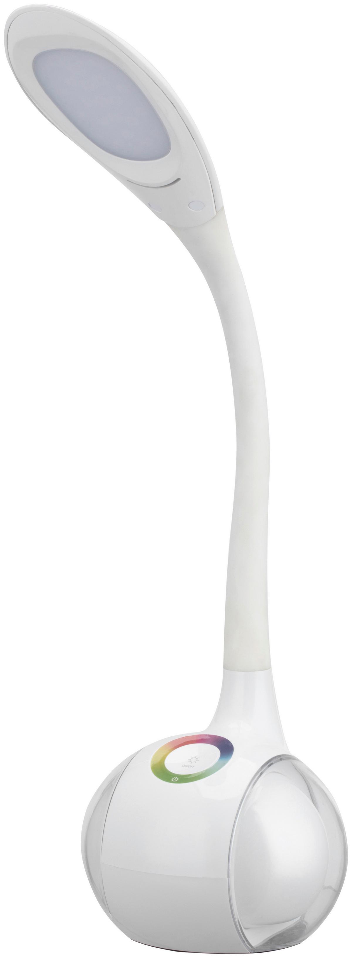 LAMPA NA PÍSACÍ STÔL NIHAT - biela, Modern, kov/plast (12,5/12,5/34cm) - Mömax