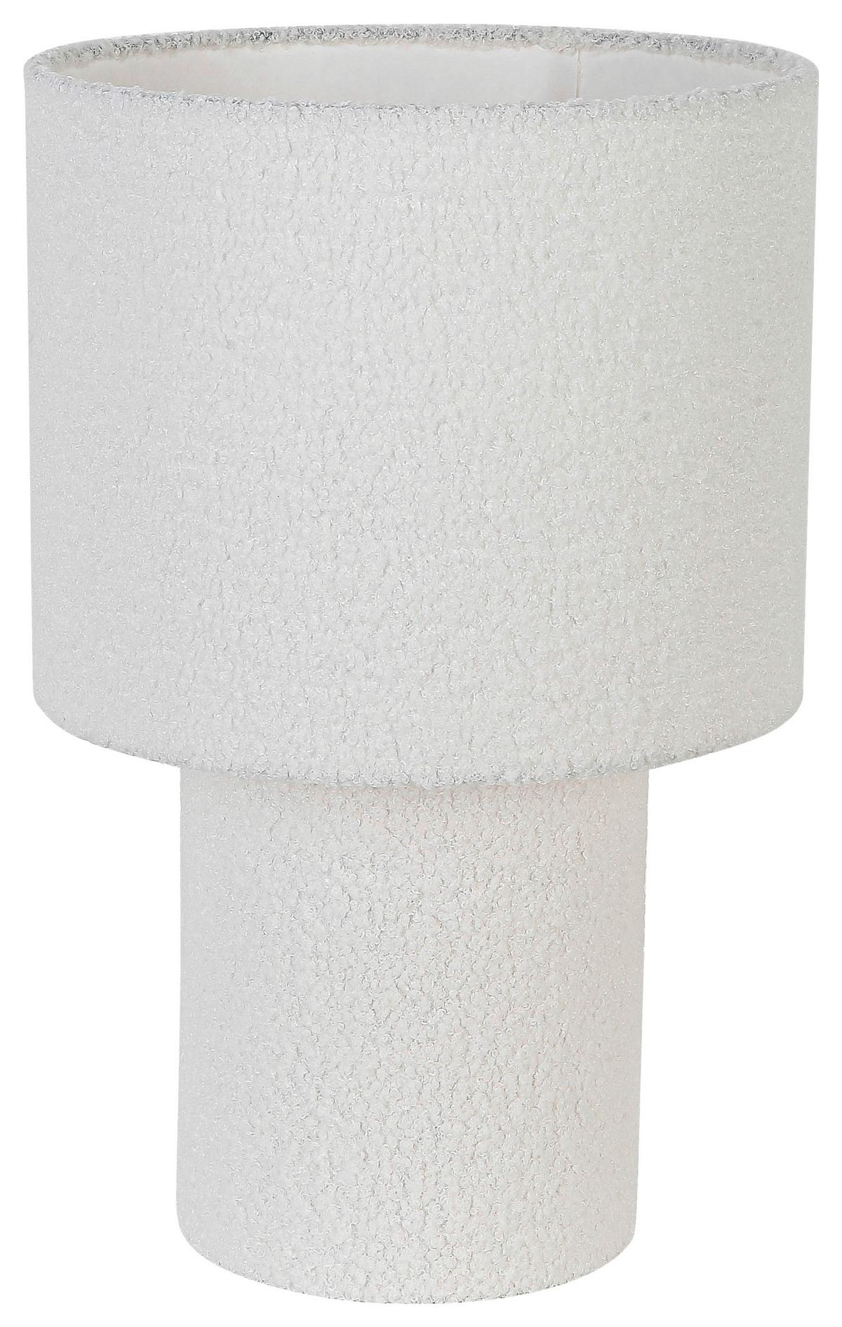 Tischleuchte Ston Grau/Schwarz max. 40 Watt - bílá/přírodní barvy, Moderní, kov/textil (28/44cm) - Mömax