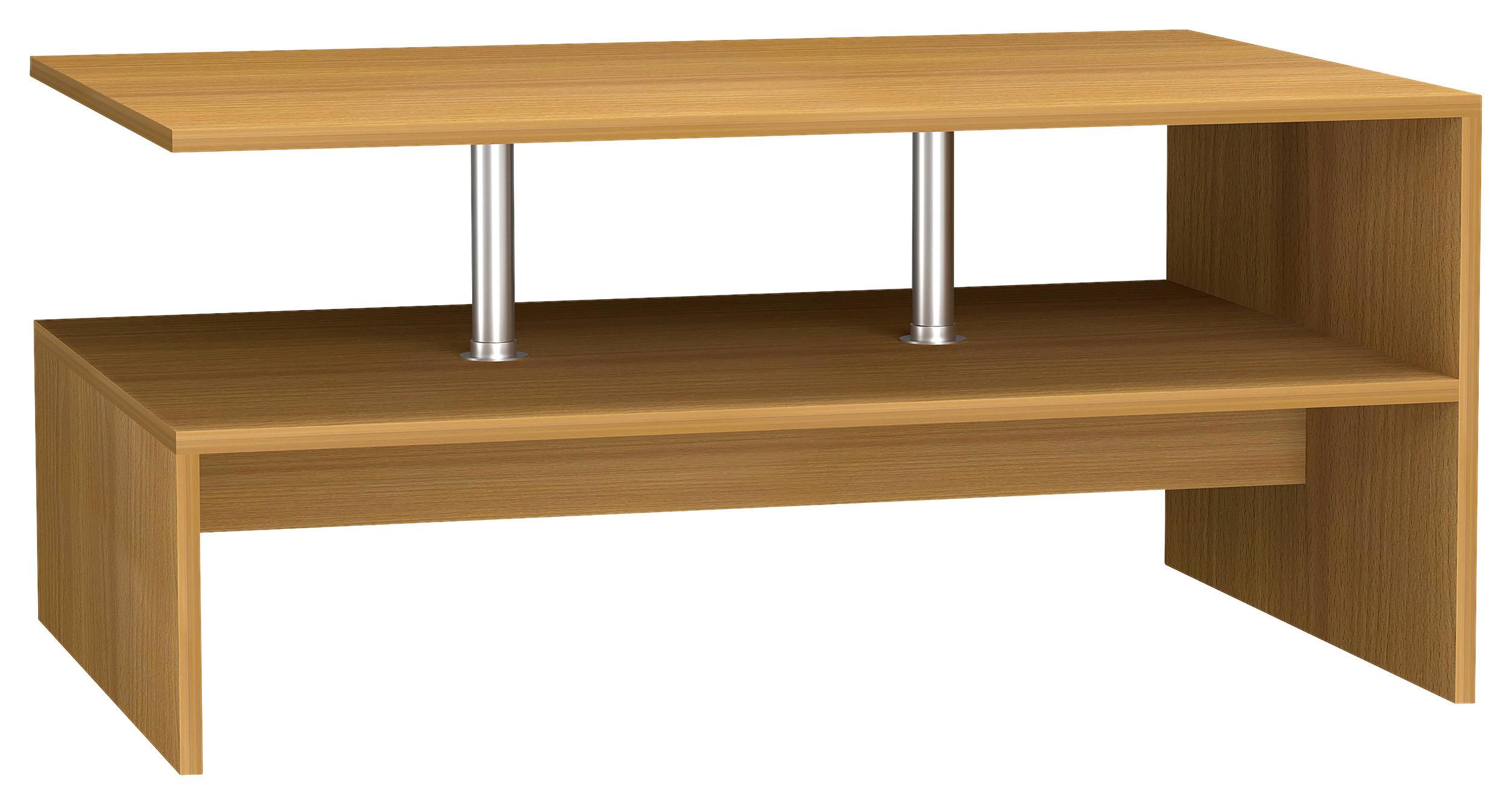 Couchtisch Maliso Buchefarben Dekor - Buchefarben, Design, Holzwerkstoff (90/60/42cm) - MID.YOU