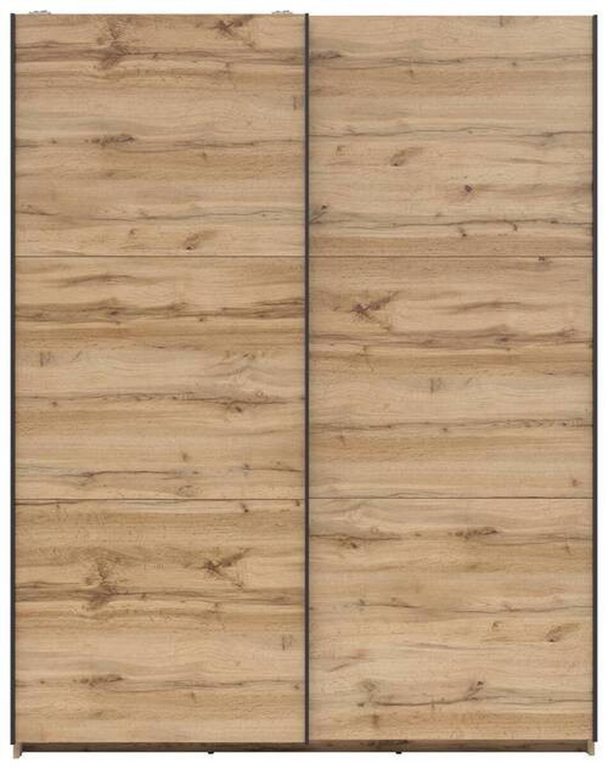 Tolóajtós Szekrény Tetrix 153/195 Cm - Wotan tölgy, Modern, faalapú anyag (153,5/195,5/60cm) - MID.YOU