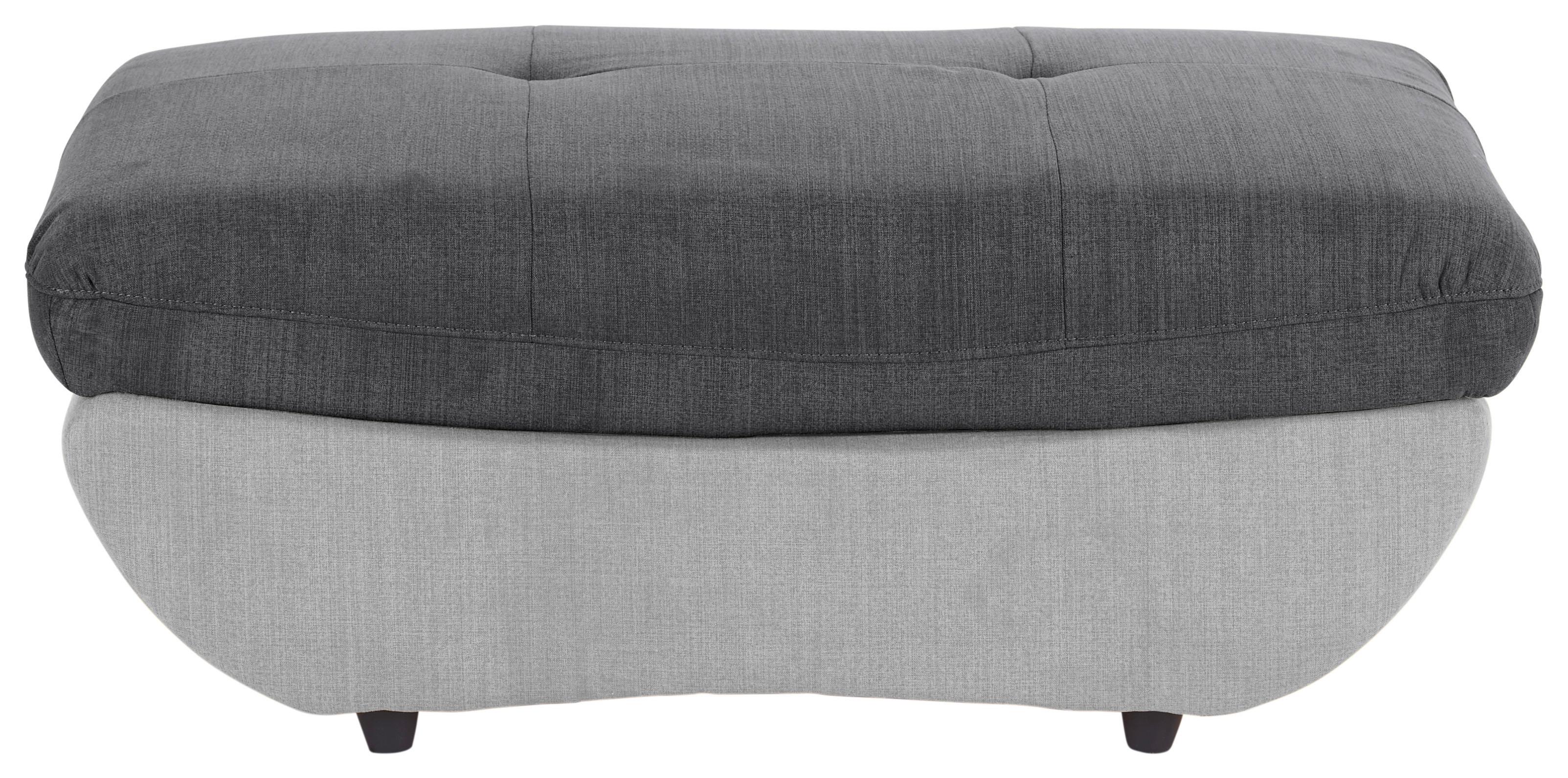 TABURET PARK - černá/světle šedá, Moderní, textil/plast (107/75cm) - Luca Bessoni