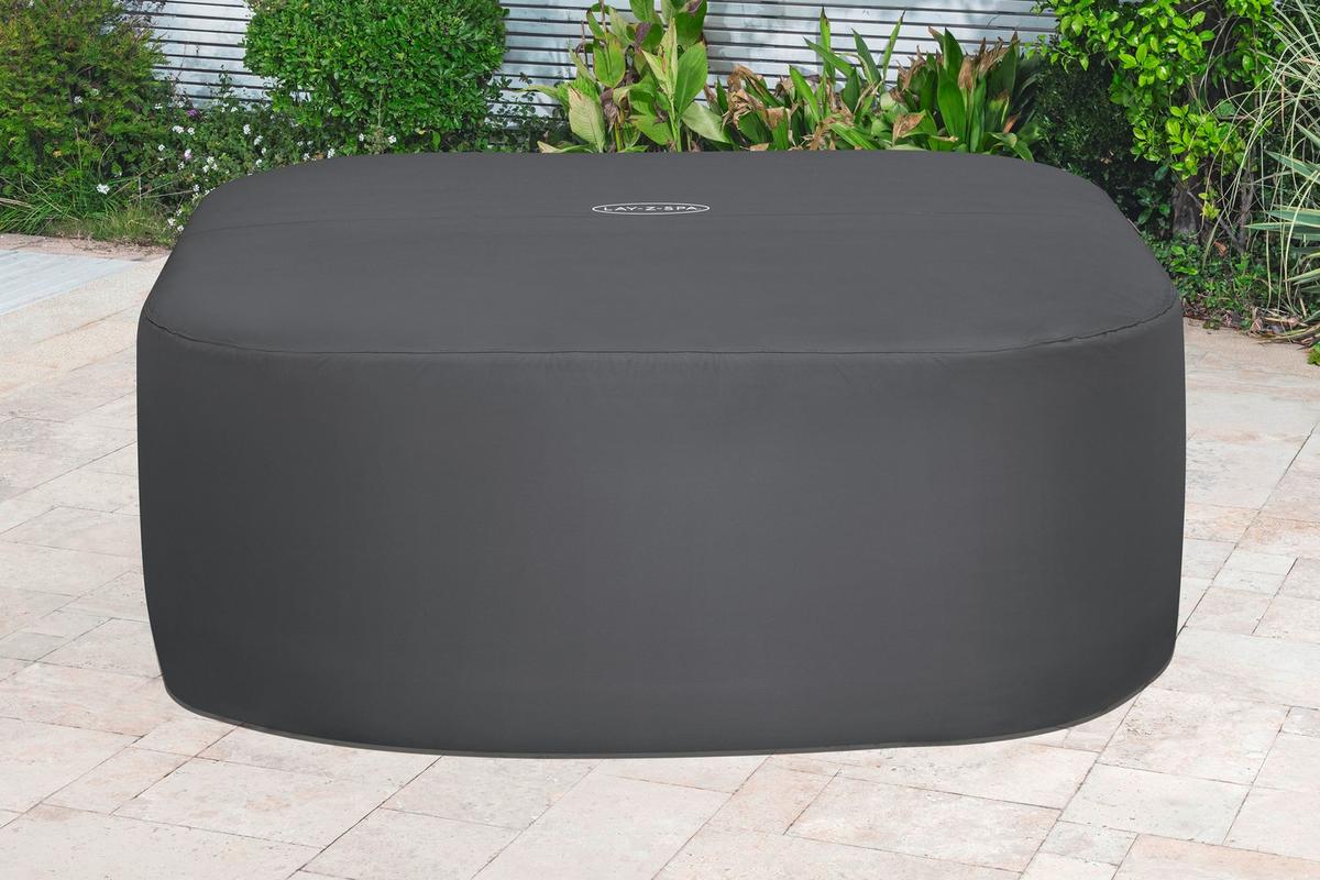 Whirlpoolabdeckung Daniela - Dunkelgrau, KONVENTIONELL, Kunststoff (201/201/80cm) - Bestway