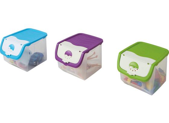 Aufbewahrungsbox Jan - Türkis/Klar, Kunststoff (24/24/33cm) - Homezone Aufbewahrungsbox Jan - Türkis/Klar, Kunststoff (24/24/33cm) - Homezone