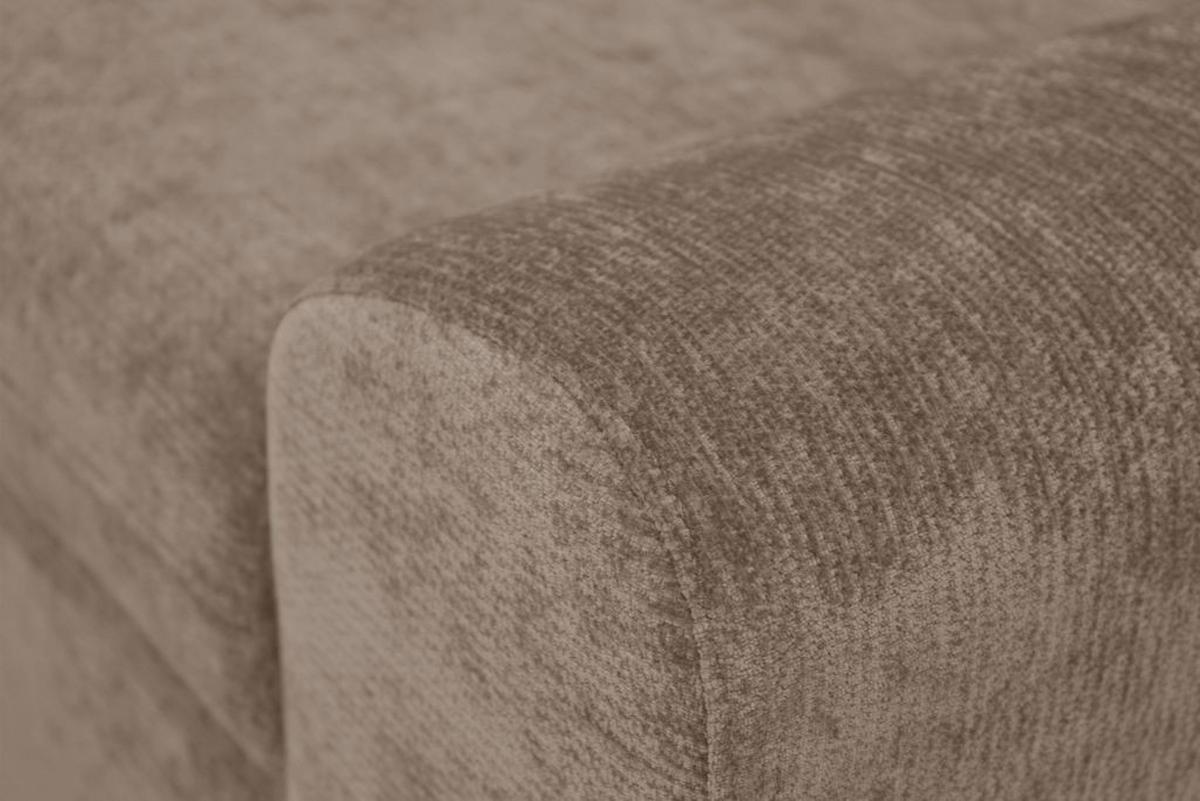 Rohová sedačka MALAGA, ľavá, hnedá ženilka - hnedá/chrómová, Konventionell, kov/drevo (203/286cm) - Ondega