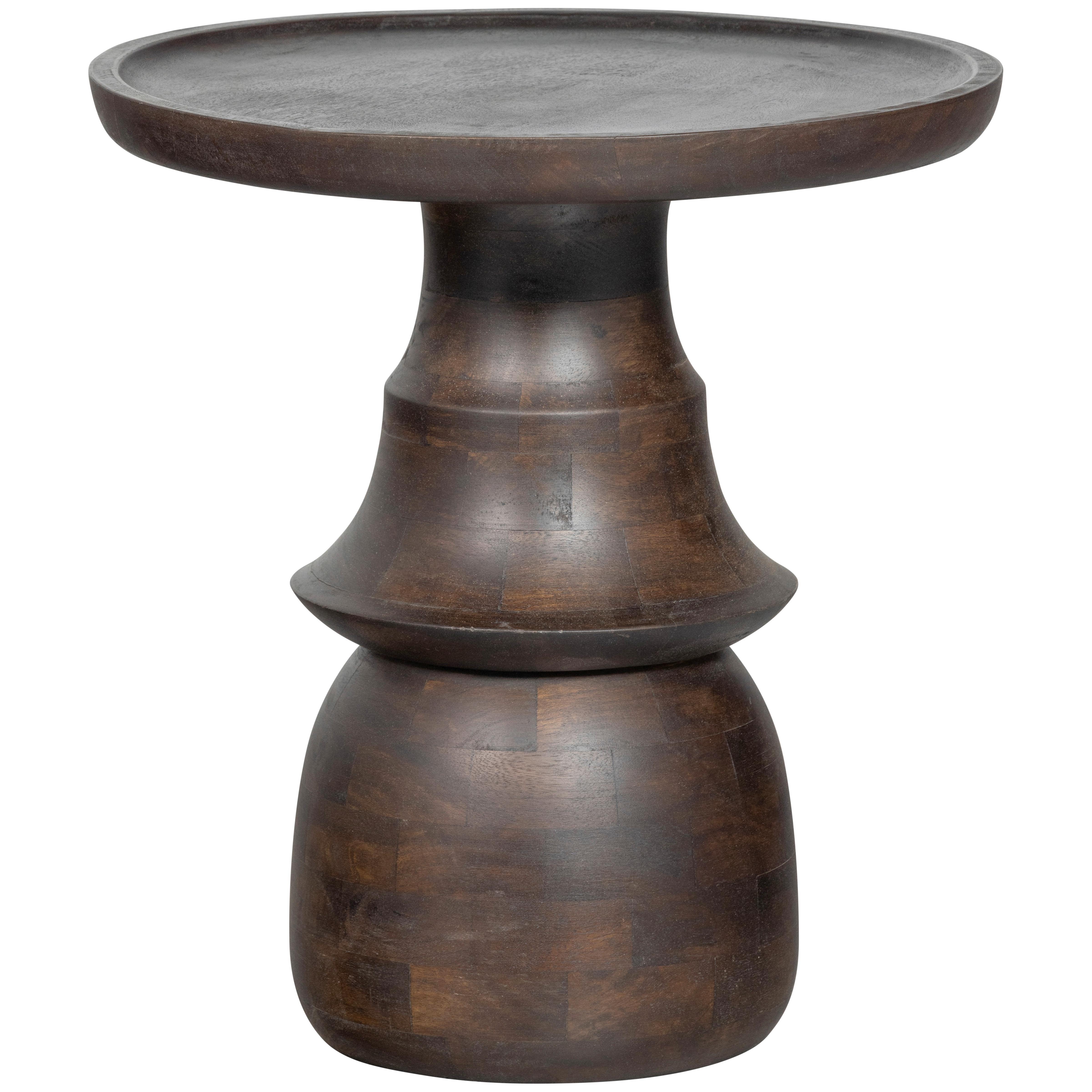 Beistelltisch Broad Dunkelbraun L: 50 cm - Dunkelbraun, Design, Holz (50/50/55cm) - Livetastic