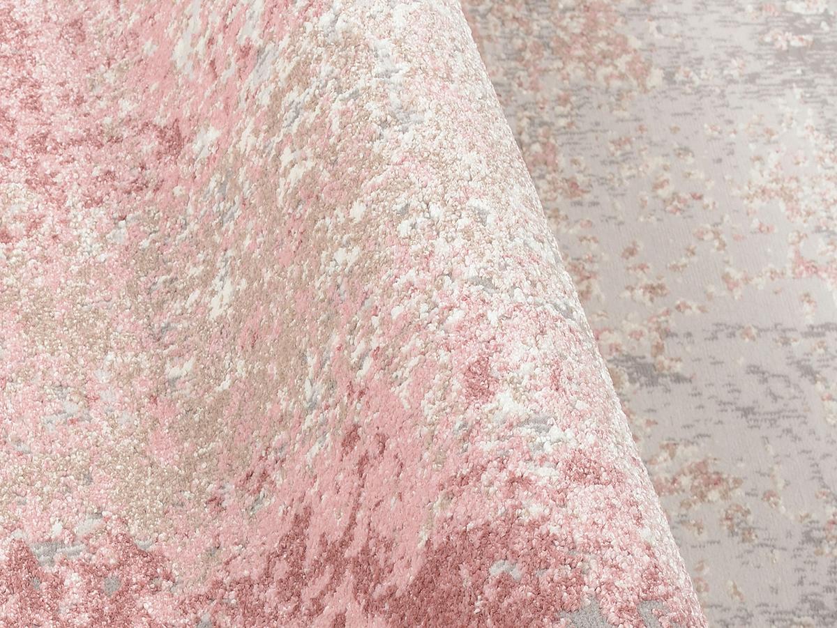 Webteppich Saint Creme/Rosa 65x130 cm - Creme/Rosa, Design, Textil (65/130cm) - Novel