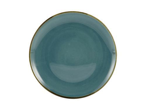 Dezertní talíř Linen, Ø: 22cm - modrá, keramika (22/22/2,5cm) - Premium Living