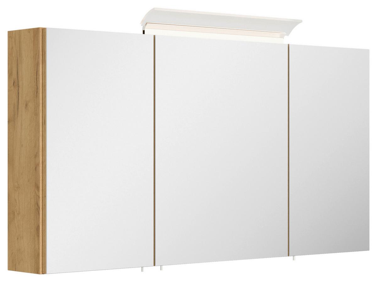 BADEZIMMER Limes, Eichefarben B: 100 cm - Eichefarben/Weiß, Basics, Keramik/Holzwerkstoff (100cm) - MID.YOU