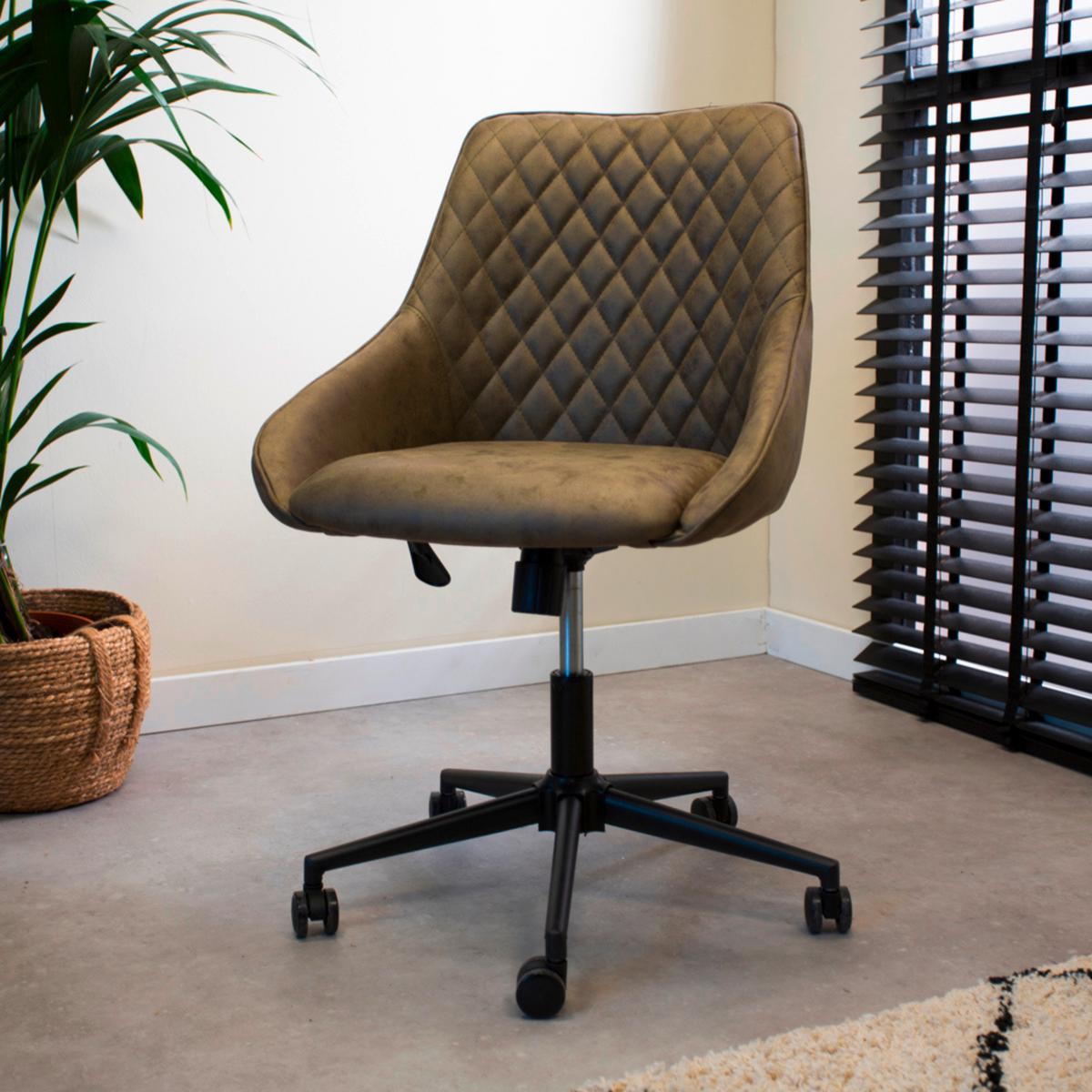 Drehstuhl Kayne Grün B: 60cm - Grün, MODERN, Kunststoff/Textil (60/84/64,5cm) - MID.YOU