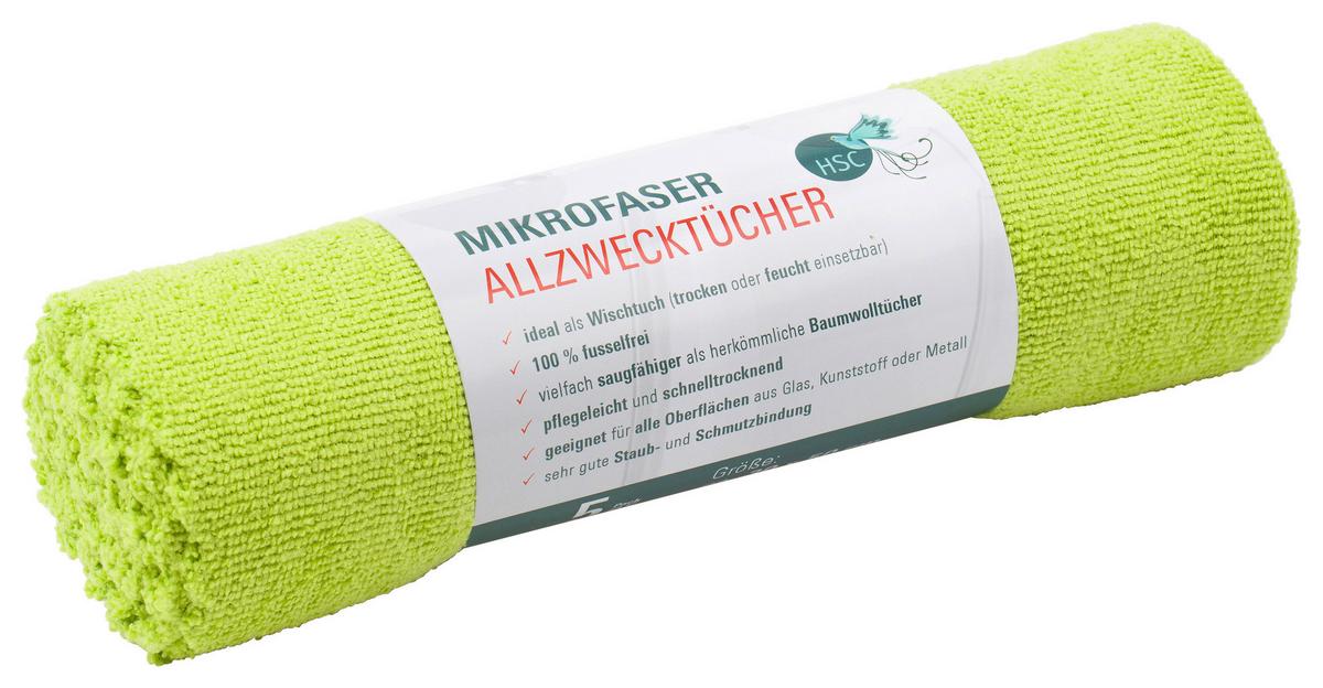 Mikrofasertuch Putzi BxL: 30x50 cm - Limette/Orange, LIFESTYLE, Textil (30/50cm)