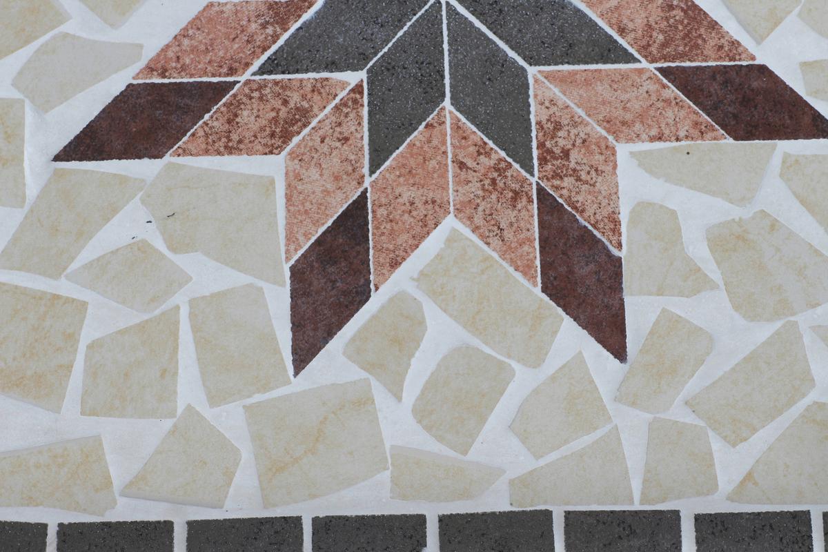 Gartenbeistelltisch 875348 - Multicolor/Schwarz, MODERN, Keramik/Metall (68/41/60cm) - Siena Garden