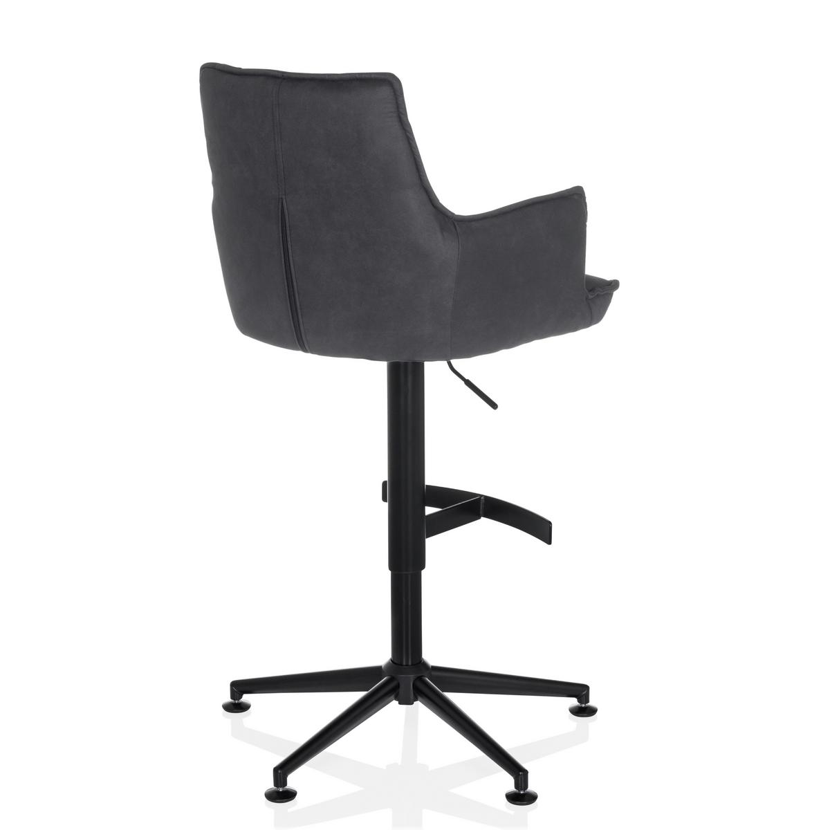 Barhocker Soalo Life High Anthrazit B: 55 Cm - Anthrazit/Schwarz, MODERN, Kunststoff/Textil (55/93/56cm) - MID.YOU
