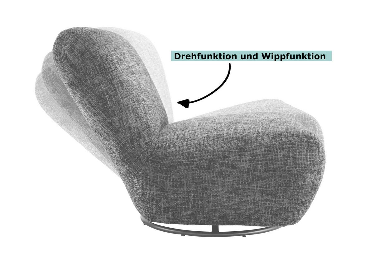 XXL-Sessel Cremallo, Dunkelgrün B: 95 cm - Dunkelgrün/Schwarz, Trend, Textil (95/77/94cm) - Livetastic