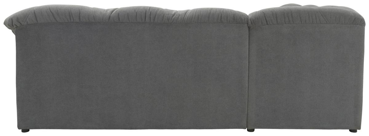Ecksofa Papenburg Dunkelgrau - Dunkelgrau/Schwarz, KONVENTIONELL, Textil (192/243cm) - MID.YOU