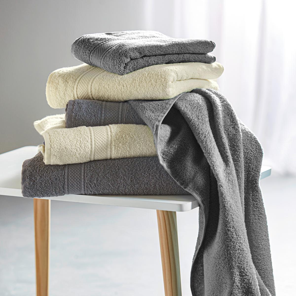 RUČNÍK DO KOUPELNY Cindy, 70/140cm, šedá - šedá, textil (70/140cm) - Modern Living