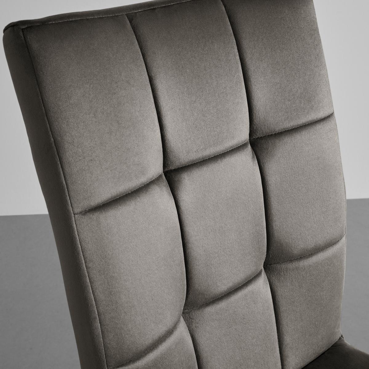 Dvoudílná sada židlí MELA hnědá/šedá - šedá/černá, Moderní, kov/textil (44/95/60cm) - PBJ