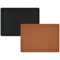 Étkezőalátét Tanita Kb. 46/33cm - barna/fekete, Basics, bőr (46/33cm)