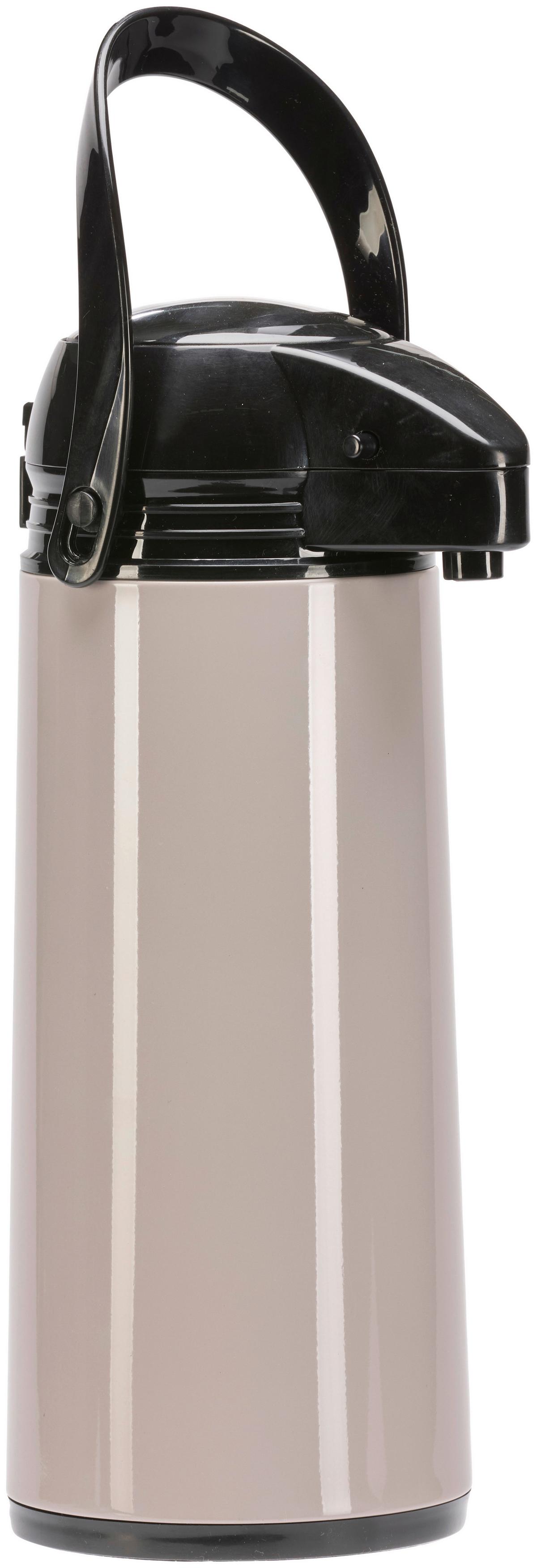 Isolierkanne Klara - Taupe/Silberfarben, Basics, Metall (16/11/34cm)