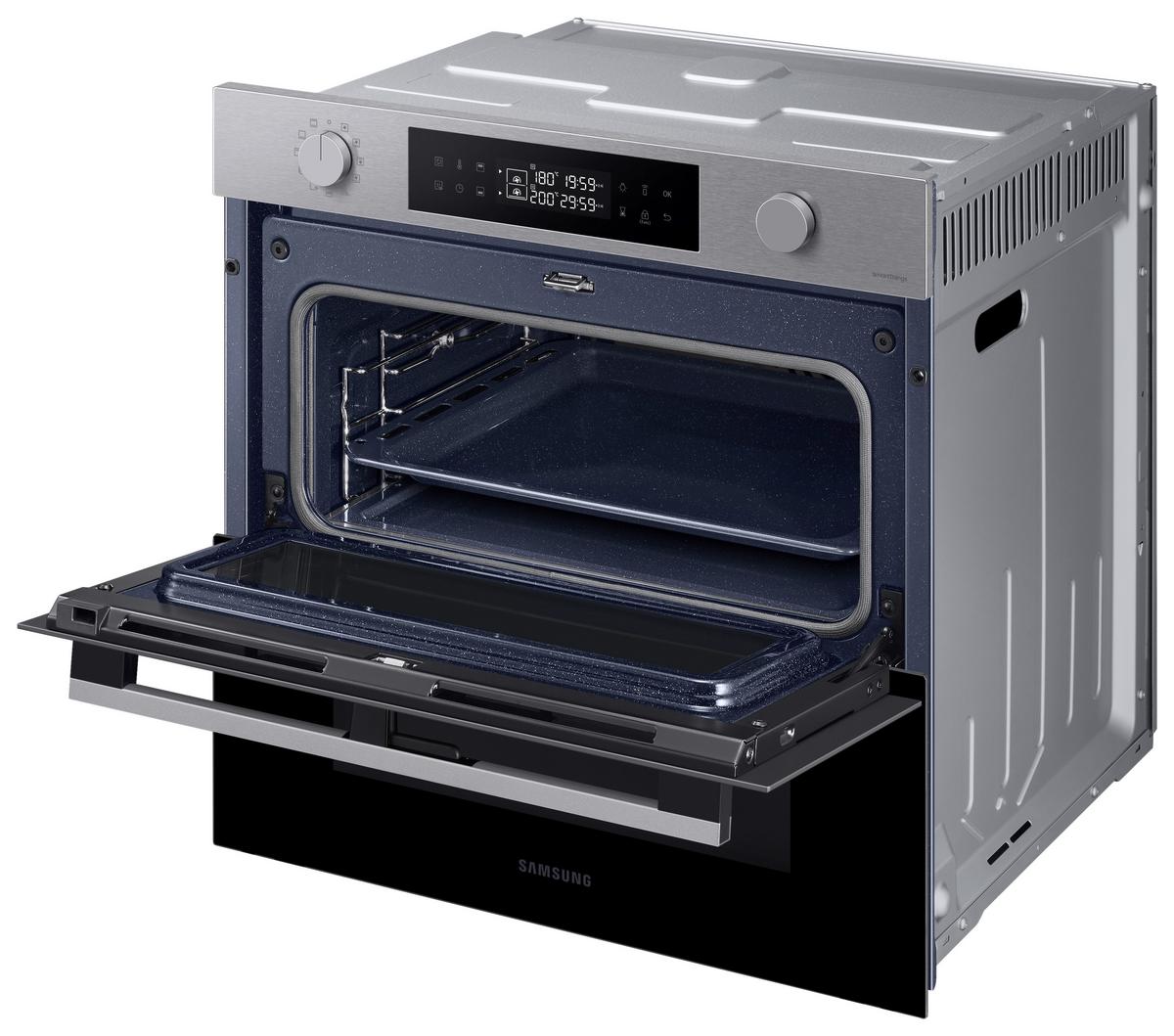 Backofen Silberfarben B: 59,5 cm - Silberfarben, Design, Glas/Keramik (59,5/59,6/57,1cm) - Samsung