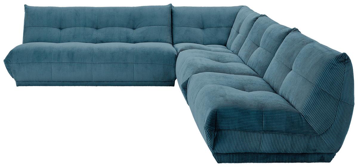 Ecksofa Giselle Petrol - Petrol, Trend, Textil (285/315cm) - Livetastic