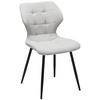 Stuhl Leana - Hellgrau/Schwarz, LIFESTYLE, Holz/Textil (47/82/59cm) - Livetastic