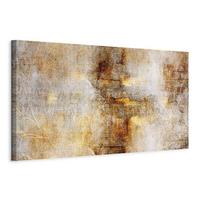 Leinwandbild Magic Of Luxury Braun Goldfarben B: 150 cm - Goldfarben/Braun, Basics, Holz/Textil (150/50/1.2cm) - artgeist