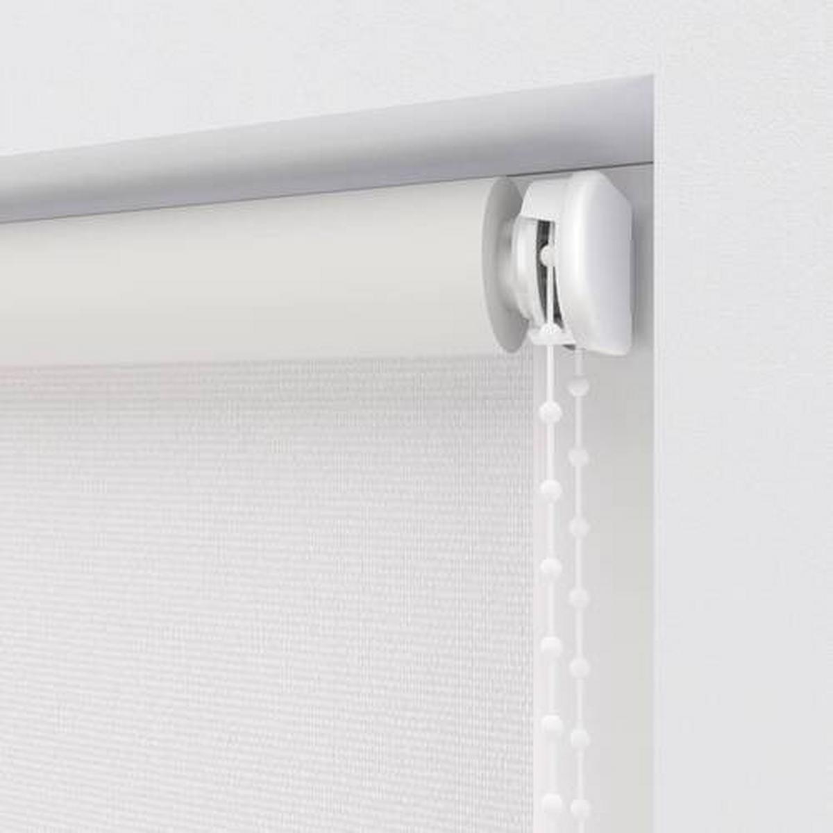 Verdunklungsrollo 80x190 cm mit Kettenzug - Weiß, Design, Textil (80/190cm)